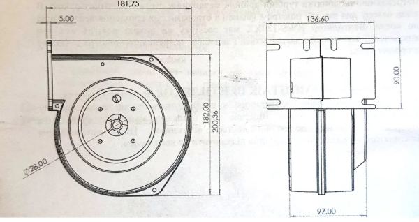 Вентилятор для котла Nowosolar NWS-120  №3